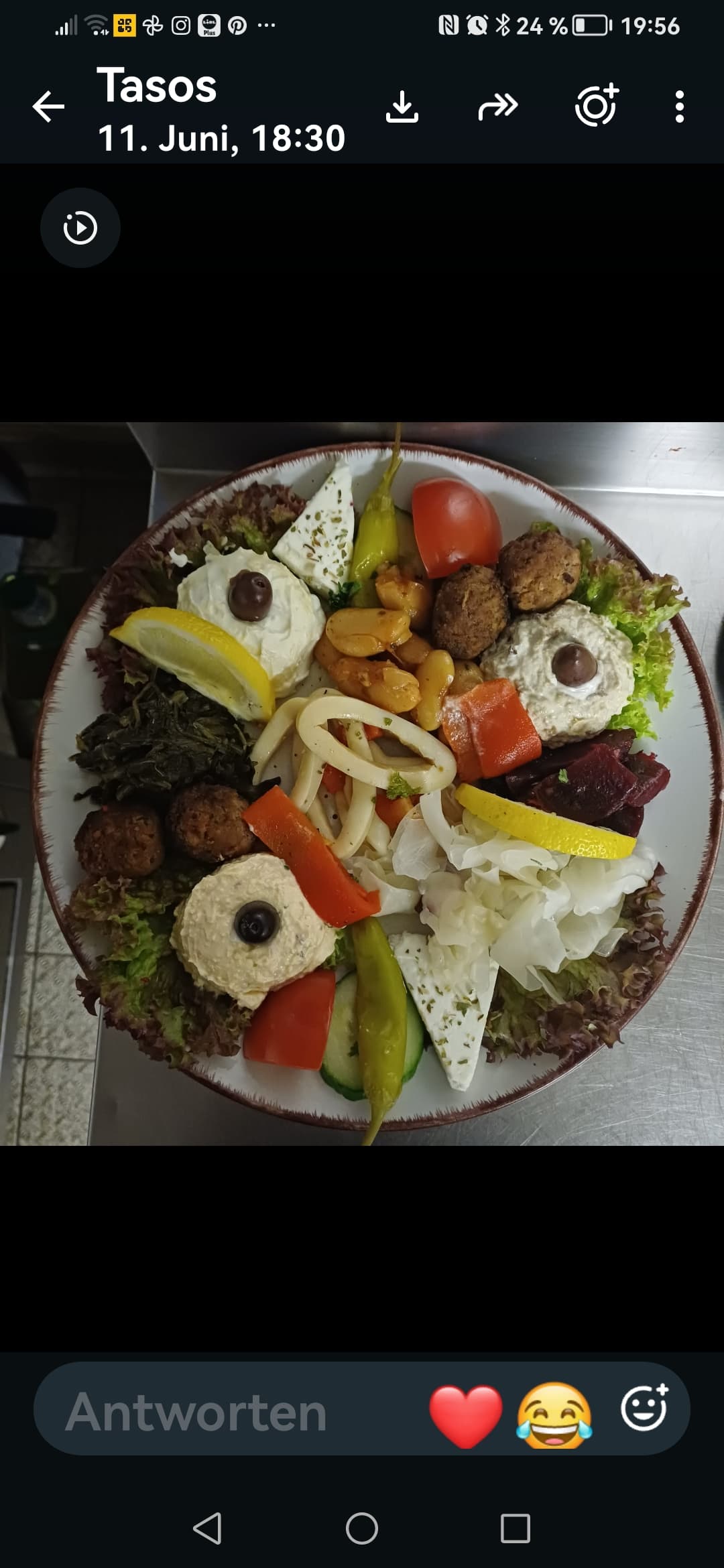 Griechische Hauptspeise – Restaurant Olympia Pforzheim