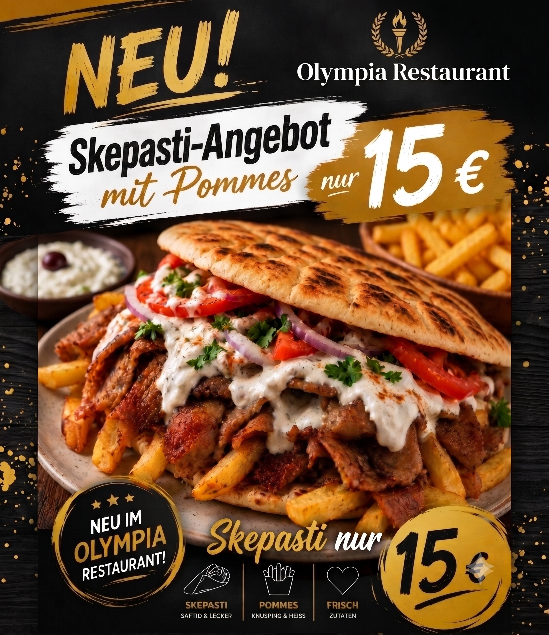 Skepasti mit Pommes